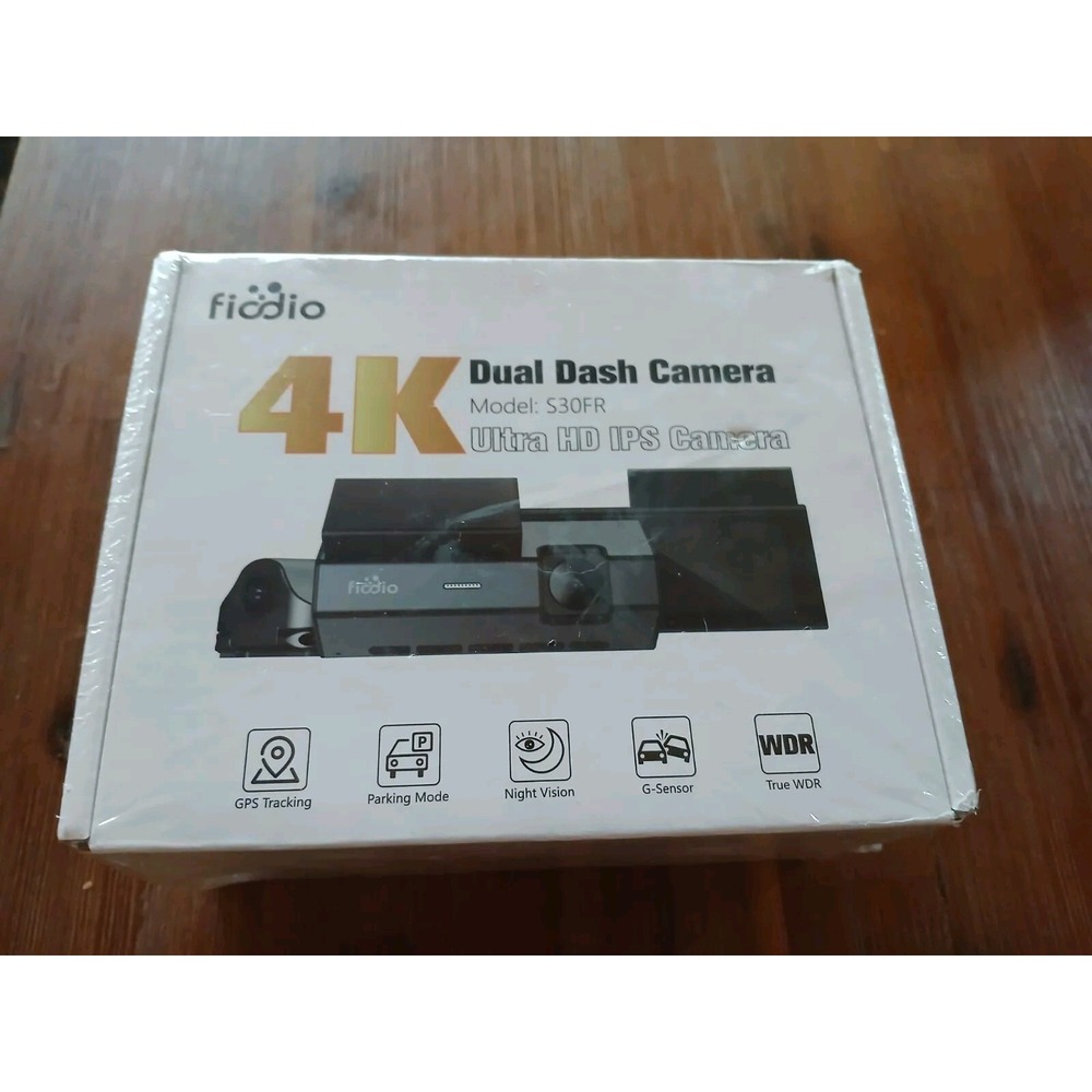 Fiodio dual dash cam S30FR 4K Ultra HD IPS camera G1